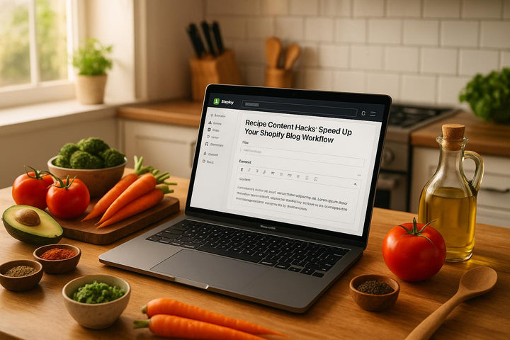 Recipe Content Hacks: Speed Up Your Shopify Blog Workflow