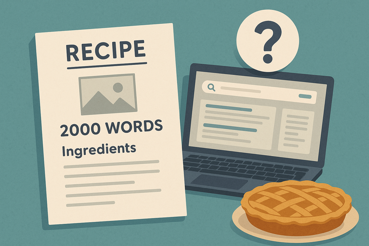 Do You Really Need a 2000-Word Recipe Essay for Good SEO in 2025?