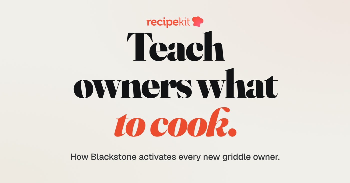 Teach owners what to cook.