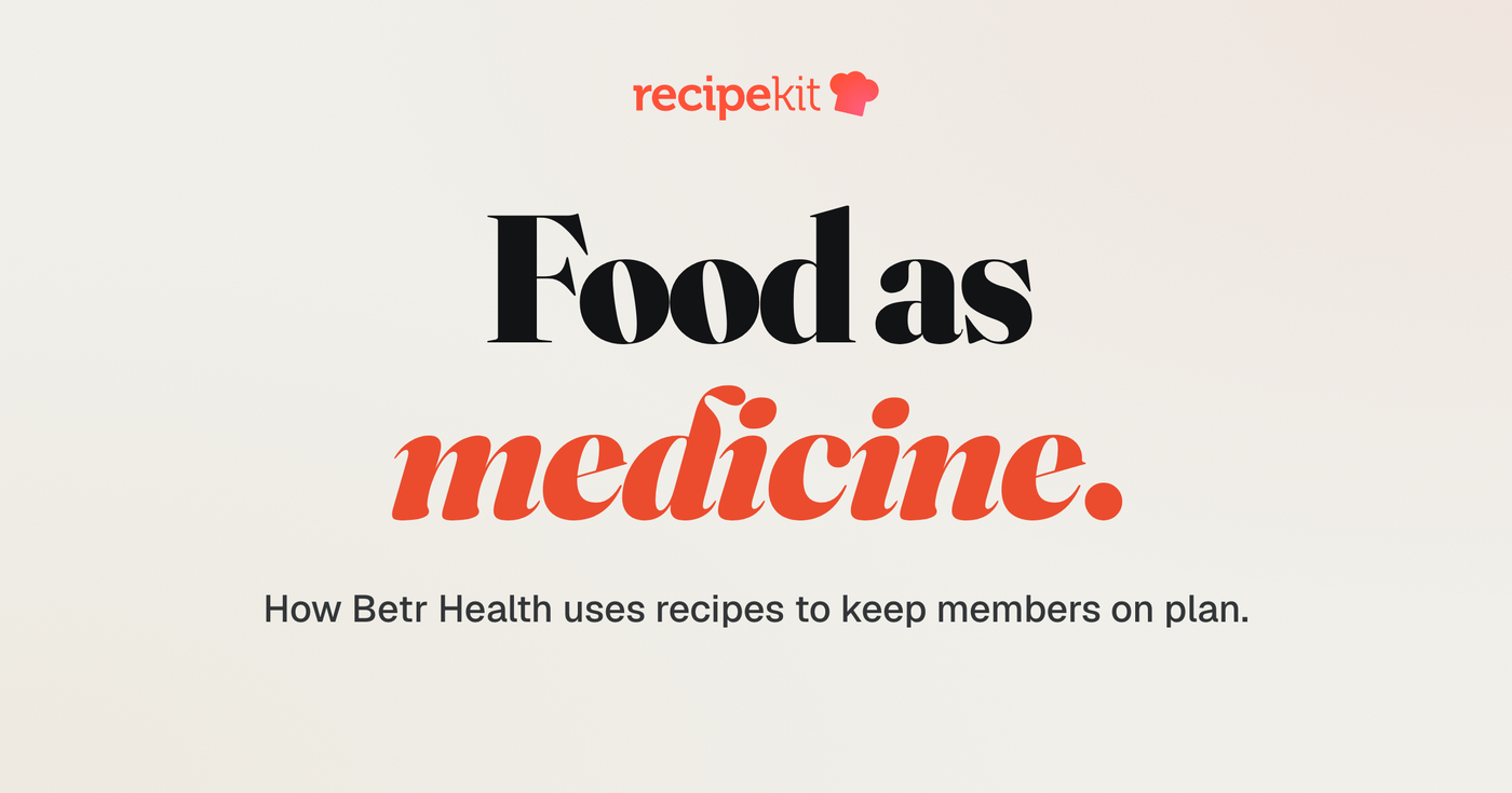 Food as medicine