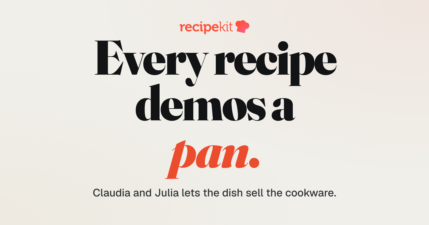 Case study cover: Claudia&Julia, a Recipe Kit customer story