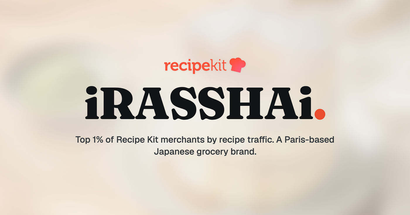 How iRASSHAi turned recipes into their primary SEO channel