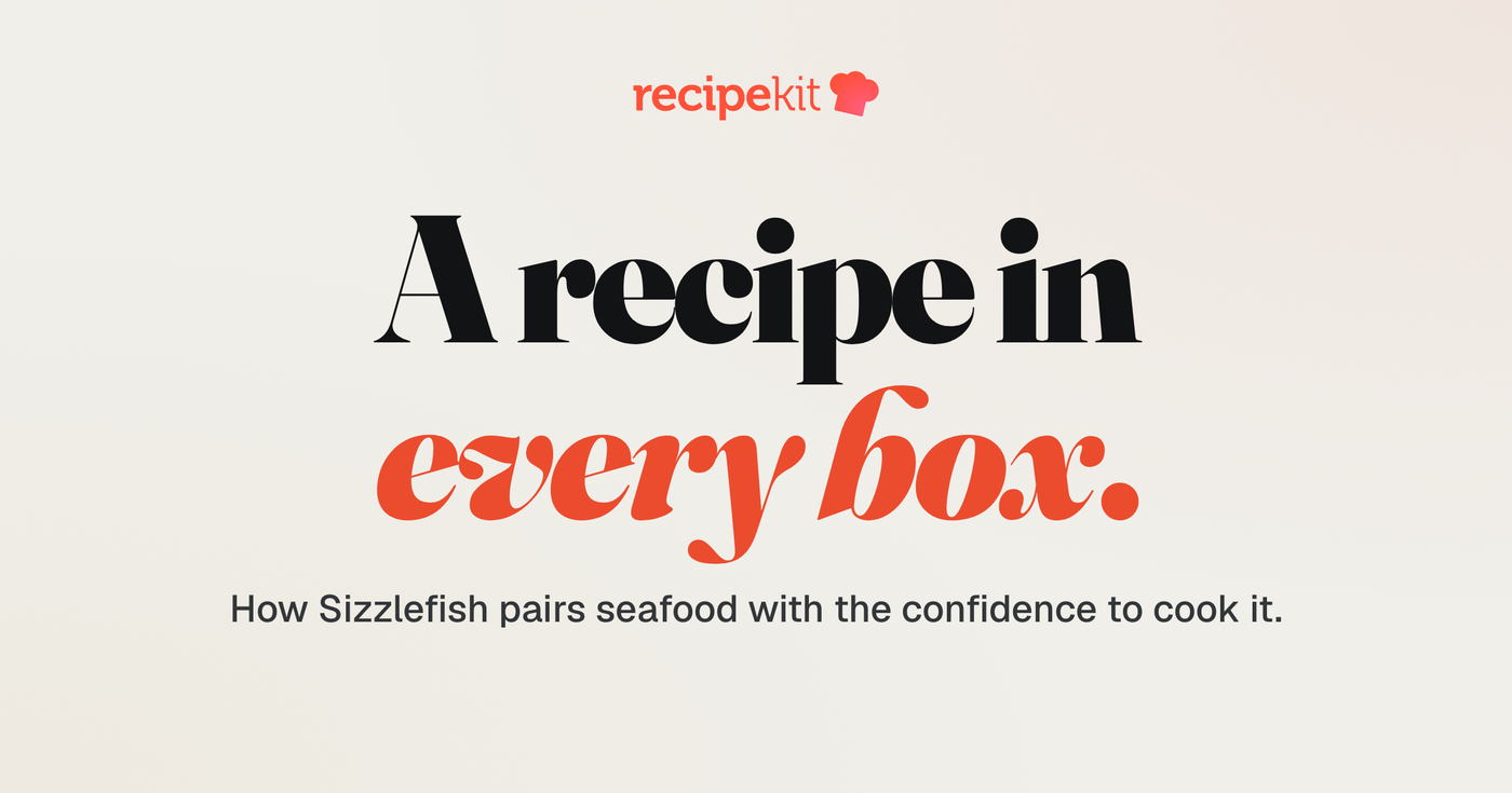 A recipe in every box.