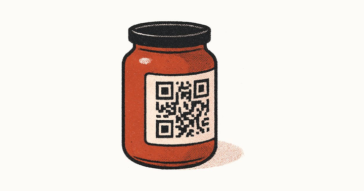 QR codes for food labels that link to your recipes