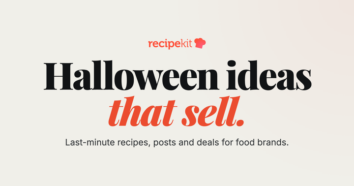Halloween ideas that sell, from Recipe Kit