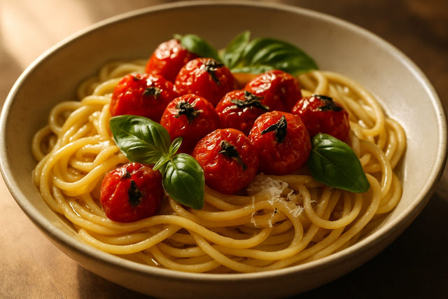 Roasted Cherry Tomato Spaghetti